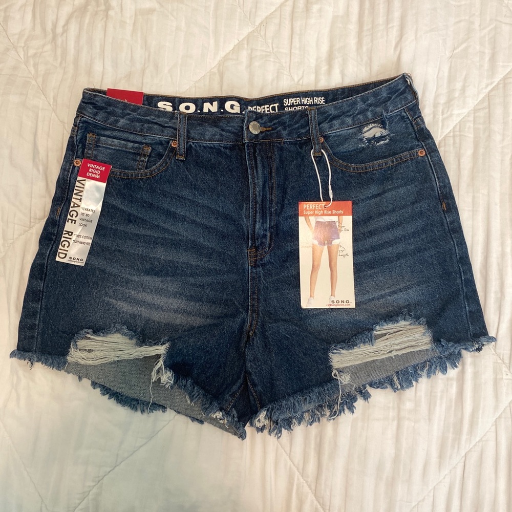 Denim shorts